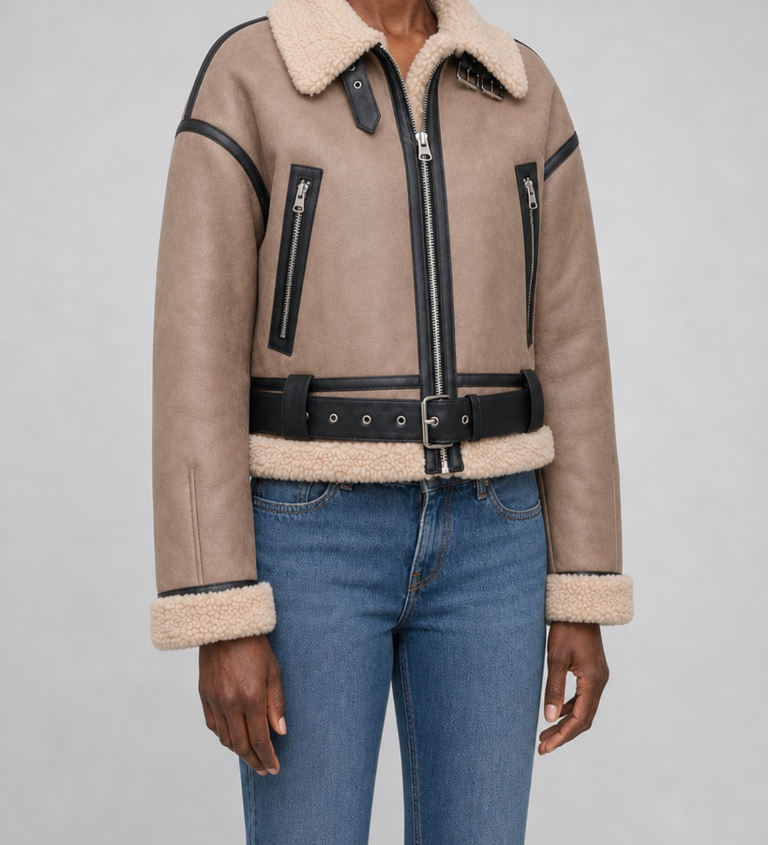 Ethel | Lyhyt lentäjätyylinen bomber-takki