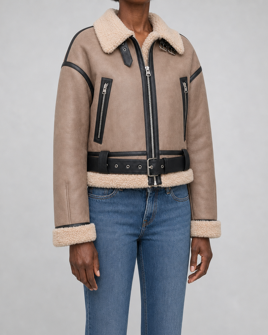 Ethel | Lyhyt lentäjätyylinen bomber-takki