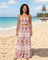 Xiomara | Boho-kuvioinen bandeau-toppi ja leveät housut