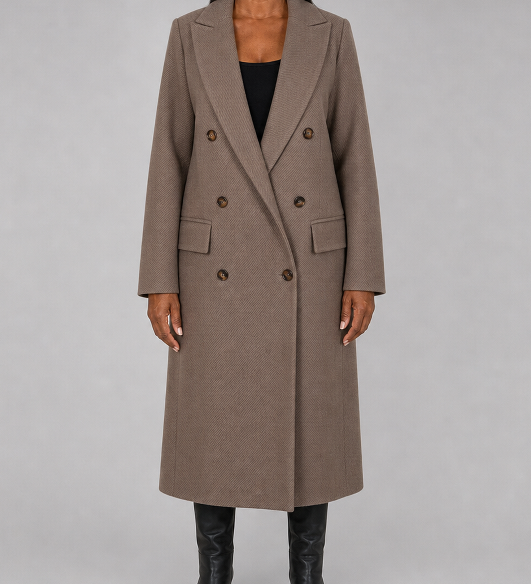 Aspasia | Toppavuorattu puolipitkä takki